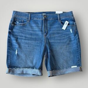 🎉5 for $45 🎉 NWT Westport Denim Shorts Jean Women Size 24W Mid Rise Skinny